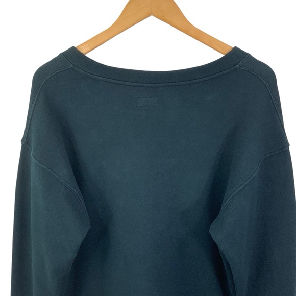 MOTHER The Tie Up Easy Sweatshirt Shoe Lace Top Black Size Large B24 - Picture 6 of 12